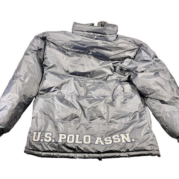 U.S. Polo Assn. Navy Blue Full Zip Insulated Puffer Jacket Men's Large - Picture 9 of 16